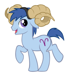 Size: 812x866 | Tagged: dead source, safe, artist:ploomette, aries (g4), earth pony, pony, g4, aries, fake horns, horns, male, ponyscopes, simple background, stallion, transparent background, vector, zodiac