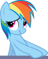 Size: 3000x3711 | Tagged: safe, artist:erccre147, rainbow dash, pony, g4, spike at your service, female, scrunchy face, simple background, solo, transparent background, vector