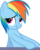 Size: 3000x3711 | Tagged: safe, artist:erccre147, rainbow dash, pony, g4, my little pony: friendship is magic, spike at your service, female, scrunchy face, simple background, solo, transparent background, vector