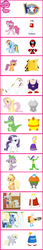 Size: 349x2032 | Tagged: safe, applejack, blues, bulk biceps, derpy hooves, fluttershy, gummy, mayor mare, noteworthy, pinkie pie, rainbow dash, rarity, scootaloo, spike, pegasus, pony, g4, bubs, coach z, comparison chart, everybody everybody, female, homestar runner, homestarrunner.com, homsar, implied raripie, lesbian, mare, marzipan, pom pom, ship:raripie, shipping, strong bad, strong mad, strong sad, the cheat, the king of town, the poopsmith