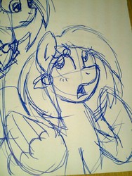 Size: 960x1280 | Tagged: safe, artist:pippy, oc, oc only, pegasus, pony, sketch, traditional art