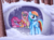 Size: 1328x970 | Tagged: safe, artist:ctb-36, fluttershy, pinkie pie, rainbow dash, scootaloo, earth pony, pegasus, pony, g4, bandage, cave, clothes, crying, first aid kit, quintet, scarf, scootalove, snow, snowfall, tree