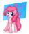 Size: 708x830 | Tagged: safe, artist:ctb-36, pinkie pie, earth pony, pony, g4, abstract background, cute, diapinkes, female, mare, music notes, open mouth, solo