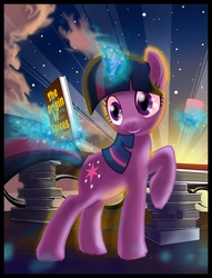 Size: 2600x3400 | Tagged: safe, artist:semajz, twilight sparkle, g4, book, magic