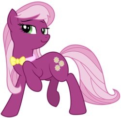 Size: 4706x4592 | Tagged: safe, artist:eruaneth, cheerilee, octavia melody, earth pony, pony, g4, absurd resolution, alternate hairstyle, bowtie, female, mare, palette swap, recolor, simple background, tavified, transparent background