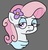 Size: 1179x1240 | Tagged: safe, artist:heretichesh, virgo (g4), earth pony, pony, g4, bust, clothes, dress, eyeshadow, female, flower, flower in hair, gray background, makeup, mare, ponyscopes, simple background, solo, virgo, zodiac