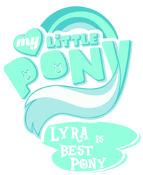 Size: 1024x1250 | Tagged: safe, artist:jamescorck, edit, lyra heartstrings, g4, best pony, best pony logo, logo, logo edit, my little pony logo, simple background, transparent background