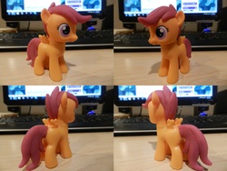Size: 5176x3888 | Tagged: safe, artist:rion-noire, scootaloo, pony, g4, brushable, customized toy, irl, photo, solo, toy