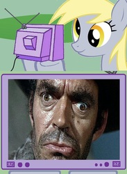 Size: 438x600 | Tagged: safe, derpy hooves, pegasus, pony, g4, derp, exploitable meme, female, jack elam, mare, meme, tv meme