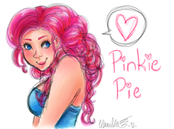 Size: 829x616 | Tagged: safe, artist:3trainerpoke, pinkie pie, human, g4, humanized