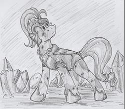 Size: 500x434 | Tagged: artist needed, safe, oc, oc only, crystal pony, pony, 30 minute art challenge, armor