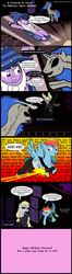 Size: 640x2415 | Tagged: safe, artist:shiki01, applejack, nightmare moon, princess luna, rainbow dash, star swirl the bearded, twilight sparkle, g4, as presented by ponies, comic, crossover, die hard, the nightmare before christmas