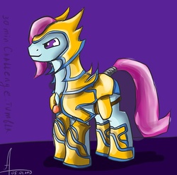 Size: 500x496 | Tagged: safe, artist:1vladislav, oc, oc only, crystal pony, pony, 30 minute art challenge, armor