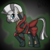 Size: 1400x1400 | Tagged: safe, artist:raritykaiba, zecora, pony, zebra, g4, crossover, female, javik, mass effect, solo