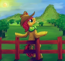 Size: 1331x1236 | Tagged: safe, artist:jrrhack, half baked apple, g4, apple family member, cottagecore