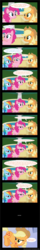 Size: 2752x17398 | Tagged: safe, artist:iamcommando13, applejack, pinkie pie, rainbow dash, earth pony, pegasus, pony, g4, ..., applejack's hat, comic, cowboy hat, female, hat, mare, trio, trio female