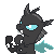 Size: 50x50 | Tagged: safe, artist:taritoons, part of a set, changeling, animated, clapping, clapping ponies, cute, cuteling, icon, pixel art, simple background, solo, sprite, transparent background