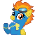 Size: 50x50 | Tagged: safe, artist:taritoons, part of a set, spitfire, pony, g4, animated, clapping, clapping ponies, clothes, cute, cutefire, female, goggles, icon, pixel art, simple background, solo, sprite, transparent background, uniform, wonderbolts uniform