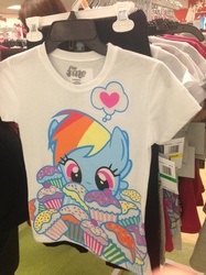 Size: 500x667 | Tagged: safe, rainbow dash, g4, official, cupcake, irl, merchandise, photo, rainbow and cupcakes