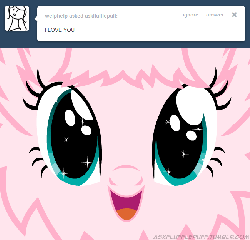 Size: 650x624 | Tagged: safe, artist:mixermike622, oc, oc only, oc:fluffle puff, tumblr:ask fluffle puff, g4, gif, happy, love, non-animated gif