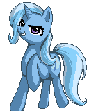 Size: 128x160 | Tagged: safe, artist:friendlyfirefox, trixie, g4, pixel art, pony wars advance, raised hoof, simple background, smiling, transparent background