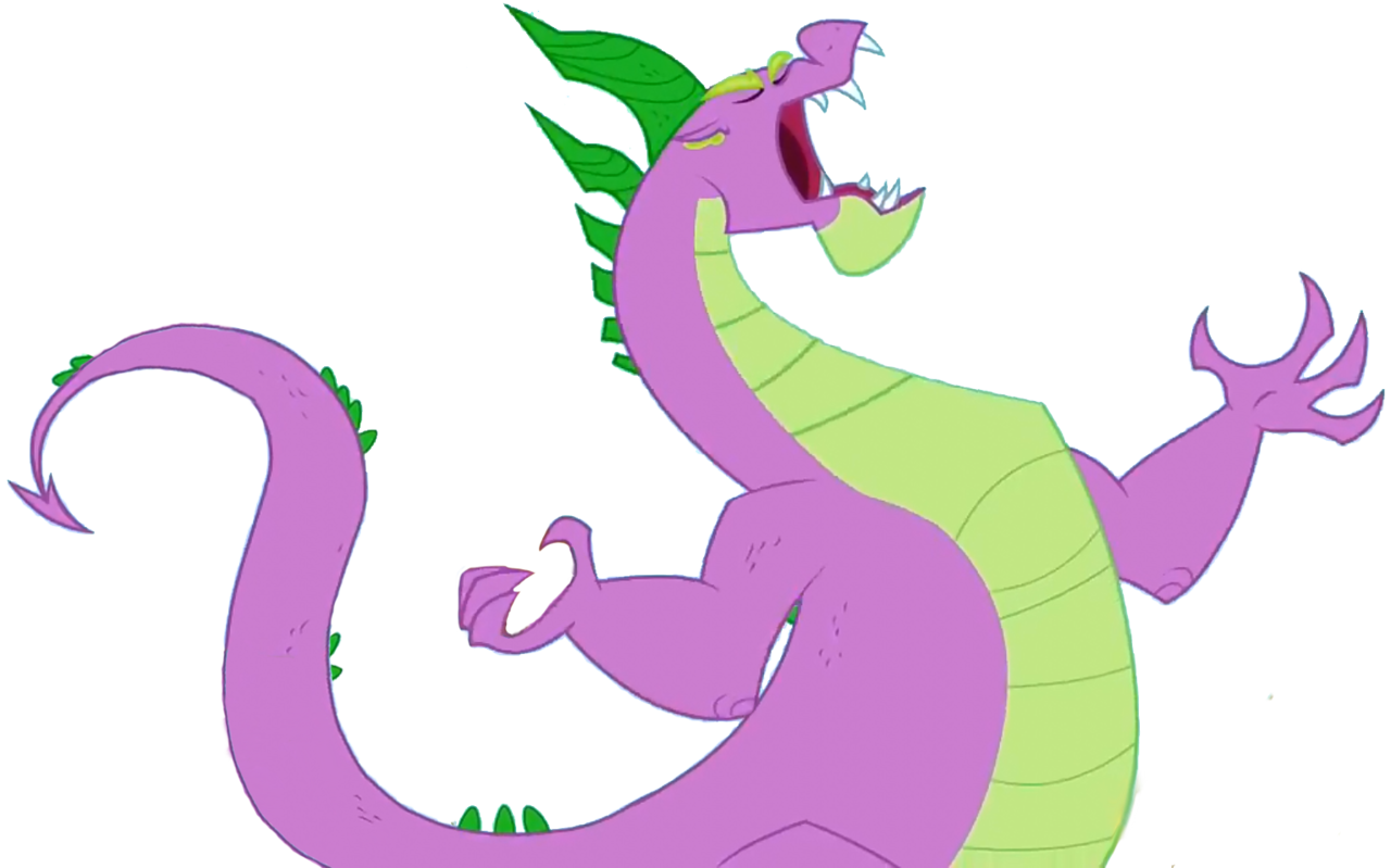Spikezilla #204398 - safe, spike, dragon, adult spike, eyes closed, male, open ...
