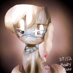 Size: 256x256 | Tagged: safe, artist:moodyruko, silver spoon, earth pony, pony, g4, bust, female, portrait, solo