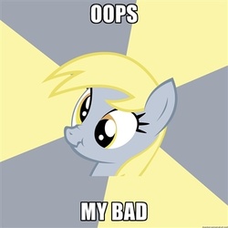 Size: 400x400 | Tagged: safe, derpy hooves, pegasus, pony, g4, female, image macro, mare, scrunchy face