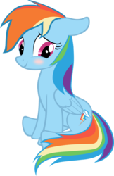 Size: 900x1393 | Tagged: safe, artist:klaifferon, rainbow dash, g4, blushing, simple background, transparent background, vector