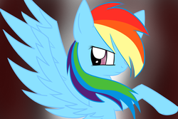 Size: 1500x1000 | Tagged: safe, artist:wubcakeva, rainbow dash, g4, bust, large wings, solo, spread wings, wings