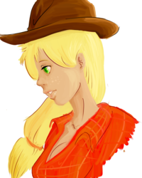 Size: 2000x2500 | Tagged: safe, artist:mysterious44, applejack, human, g4, humanized, solo