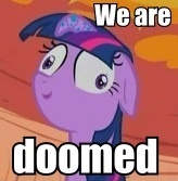 Size: 164x167 | Tagged: safe, edit, edited screencap, screencap, twilight sparkle, pony, bridle gossip, g4, season 1, cropped, derp, faic, female, image macro, inverted mouth, reaction image, solo, twilight flopple