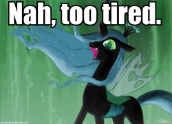 Size: 900x648 | Tagged: safe, queen chrysalis, g4, image macro, reaction image