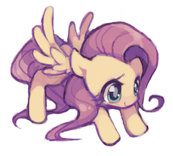 Size: 600x540 | Tagged: safe, artist:koko24, fluttershy, pony, g4, female, solo