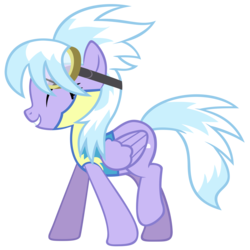 Size: 2080x2080 | Tagged: safe, artist:arcticfox1095, cloudchaser, pegasus, pony, g4, simple background, solo, transparent background, vector, wonderbolt trainee uniform