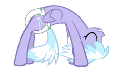 Size: 2041x1253 | Tagged: dead source, safe, artist:cupcakescankill, cloudchaser, pegasus, pony, g4, diaper, female, non-baby in diaper, pose, simple background, solo, stretching, transparent background, vector