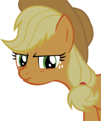 Size: 9101x10936 | Tagged: safe, artist:splidgey, applejack, g4, absurd resolution, scrunchy face, simple background, transparent background, vector