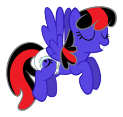 Size: 900x857 | Tagged: safe, artist:cupcakescankill, oc, oc only, pegasus, pony, diaper, eyes closed, flying, non-baby in diaper, pegasus oc, simple background, smiling, solo, spread wings, transparent background, vector, wings