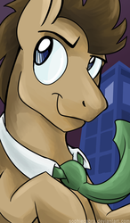 Size: 391x670 | Tagged: safe, artist:spainfischer, doctor whooves, time turner, earth pony, pony, g4, doctor who, male, solo, stallion, tardis, the doctor