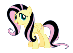 Size: 2158x1559 | Tagged: safe, artist:dribmeg, fluttershy, pegasus, pony, g4, green isn't your color, emoshy, simple background, solo, transparent background, vector