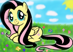 Size: 900x648 | Tagged: safe, artist:ponita120, fluttershy, g4, emoshy, mane six opening poses, recolor