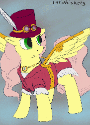 Size: 850x1169 | Tagged: safe, artist:ratwhiskers, fluttershy, g4, 30 minute art challenge, gif, non-animated gif, steampunk