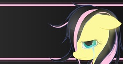 Size: 900x468 | Tagged: safe, fluttershy, g4, crying, emoshy, sad, wallpaper