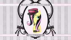 Size: 1024x576 | Tagged: safe, fluttershy, g4, emoshy, hat, wallpaper