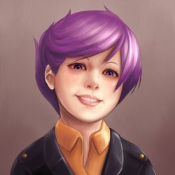 Size: 800x800 | Tagged: safe, artist:ninjaham, scootaloo, human, g4, bust, creepy, female, humanized, looking at you, portrait, solo, uncanny valley