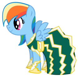 Size: 1640x1620 | Tagged: safe, artist:dragonpony, rainbow dash, pegasus, pony, g4, clothes, dress, female, mare, simple background, solo, spread wings, transparent background, wings