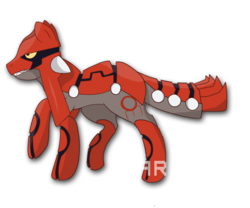 Size: 900x750 | Tagged: safe, artist:arituc, groudon, pokémon, ponified