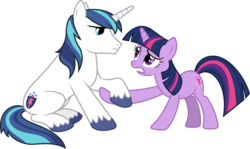 Size: 7280x4330 | Tagged: safe, artist:90sigma, shining armor, twilight sparkle, pony, unicorn, g4, the crystal empire, absurd resolution, brother and sister, duo, duo male and female, female, male, mare, siblings, simple background, stallion, transparent background, unicorn twilight, vector