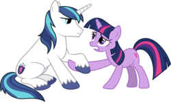 Size: 7280x4330 | Tagged: safe, artist:90sigma, shining armor, twilight sparkle, pony, unicorn, g4, my little pony: friendship is magic, the crystal empire, absurd resolution, brother and sister, duo, duo male and female, female, male, mare, siblings, simple background, stallion, transparent background, unicorn twilight, vector