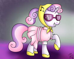 Size: 1000x800 | Tagged: safe, artist:lamaneus, sweetie belle, pony, g4, camping outfit, female, older, solo